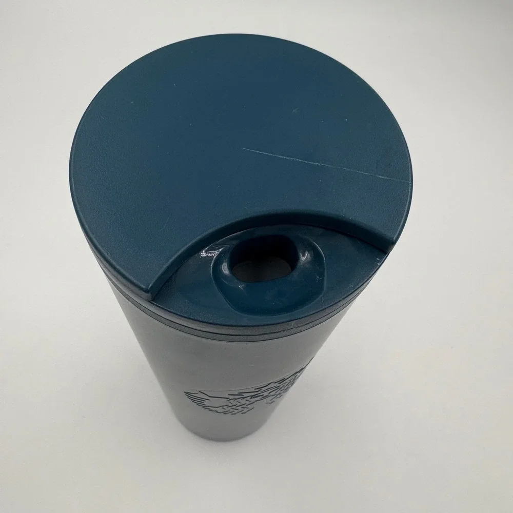 Starbucks Tumbler 16oz Navy Blue 100% Recycled Plastic Matte‎